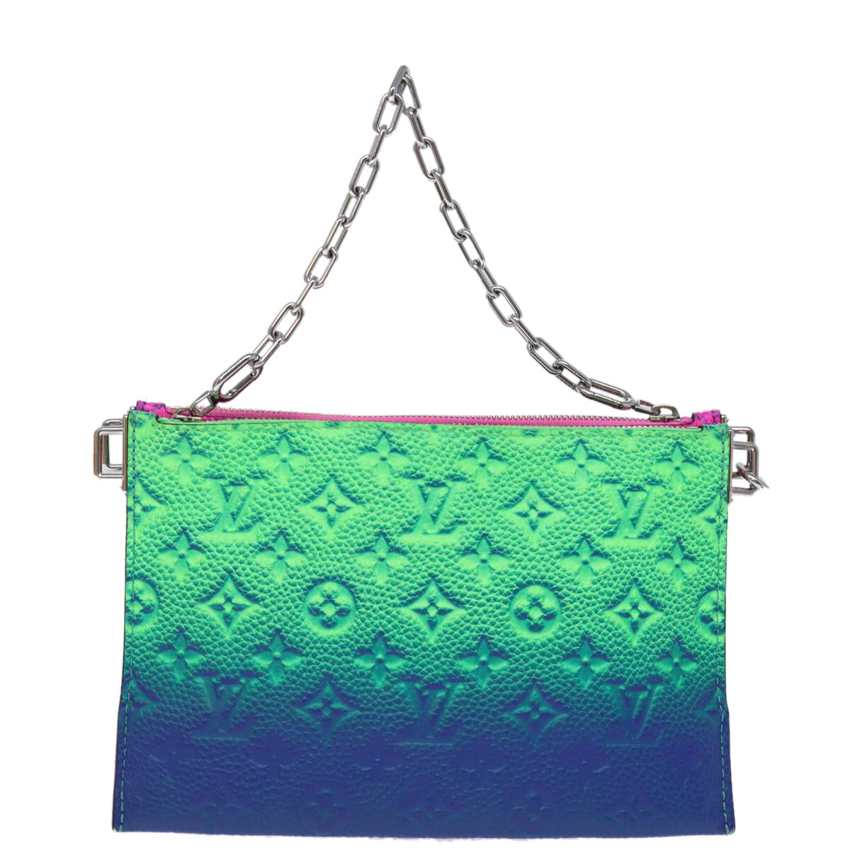 LOUIS VUITTON Monogram Illusion Trio Pouch NM Pouch Green