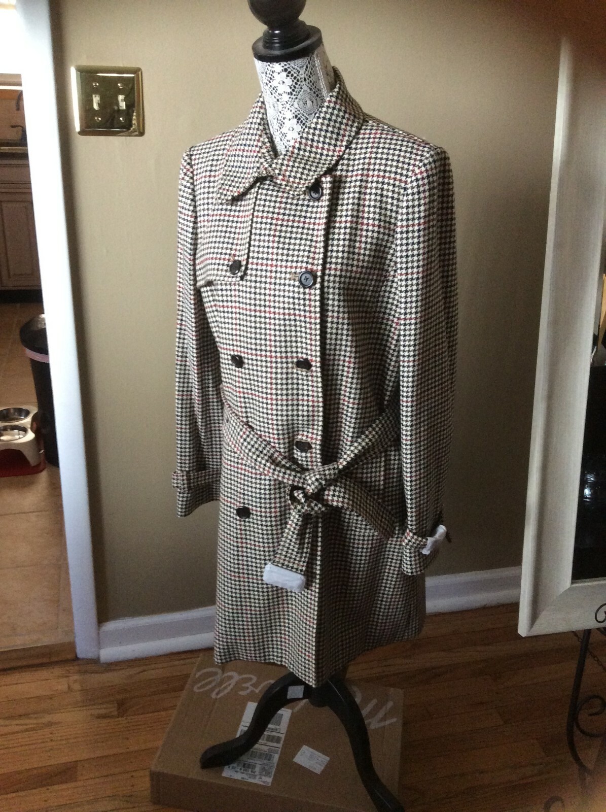 J. Crew Women Trench Coat in Burgundy 