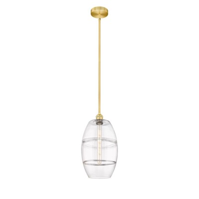 Innovations 616-1S Vaz 1Lt 10'' Stem Mini Pendant, GD/CL - 616-1S-SG-G557-10CL