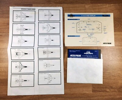 Vtg F-15 Strike Eagle II 1981 MicroProse IBM PC/XT/AT 5.25'' Floppy Game Tandy!!!