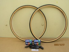 NEW 27'' X 1-1/4 GUMWALL BICYCLE TIRES , TUBES  LINERS FOR ROAD BIKE ETC