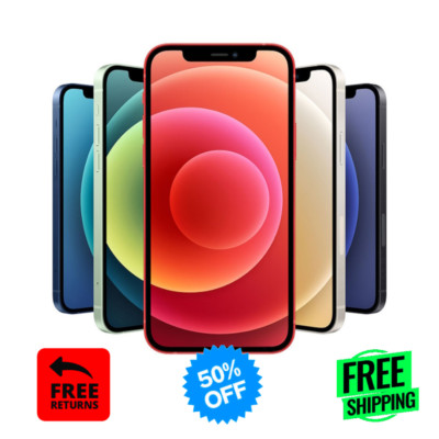 Apple iPhone 12 64GB 128GB 5G LTE Unlocked T-Mobile Red/Green AT&T WiFi