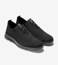 NEW Cole Haan Zerogrand Wingtip Oxford - C30416 - Black Stitchlite - 11 M