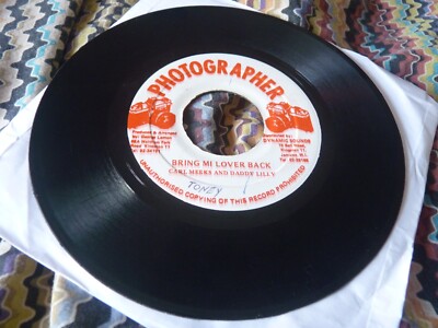 Carl Meeks Daddy Lilly Jamaica reggae 7'' Bring Mi Lover Back plays VG Photograph
