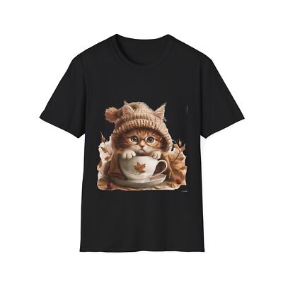 Cute Kitten Cat Lovers T-Shirt add a bit of feline fun to your autumn look