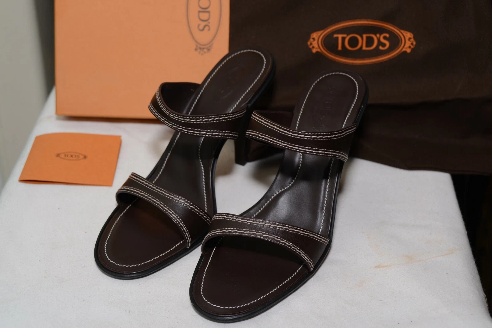 TOD’S Tod's sandali mulo pelle donna taglia 10 5