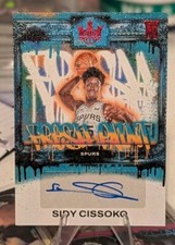 2023-24 Panini Court Kings Sidy Cissoko Fresh Paint Ruby /99 RC Spurs
