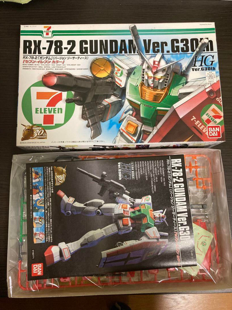RX-78-2 Gundam ver.G30th Seven-Eleven Color ver 1.5 HG 1/144 by