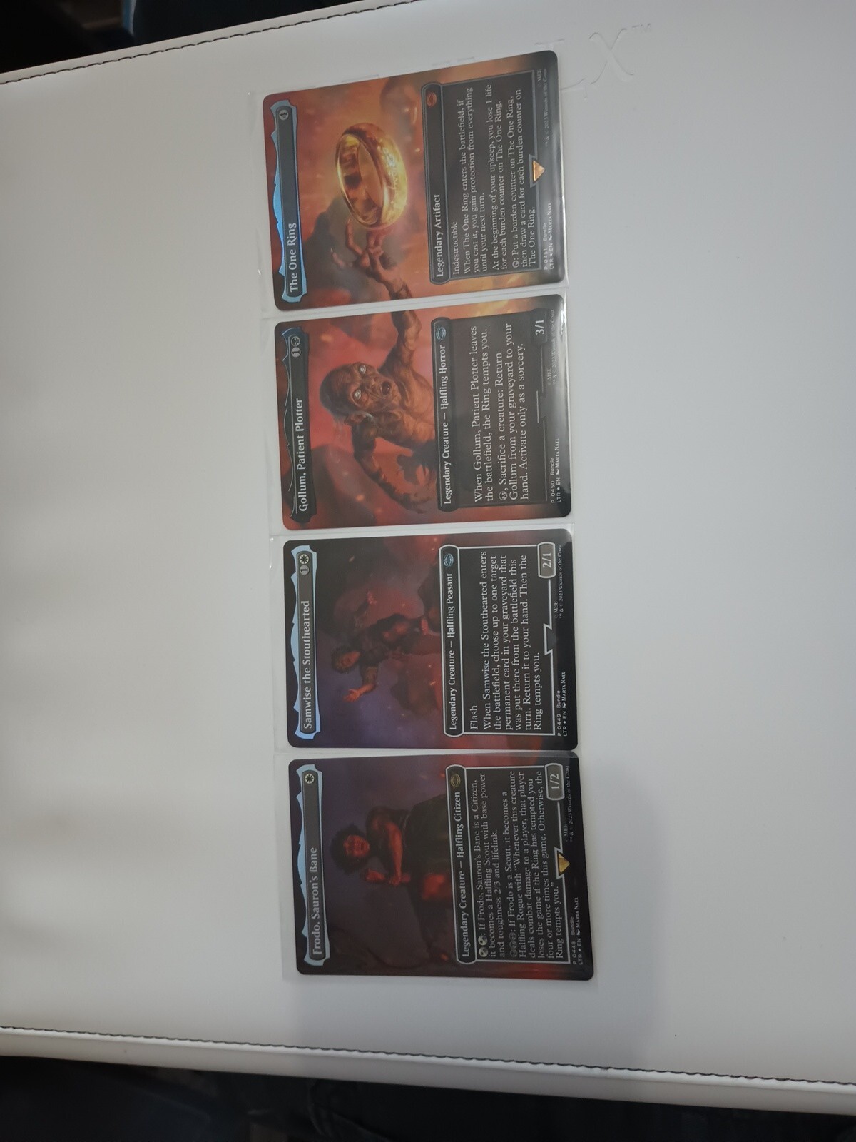 Mavin MTG LOTR Full Art Borderless The One Ring Fordo Samwise Gollum Foil Set Magic NM