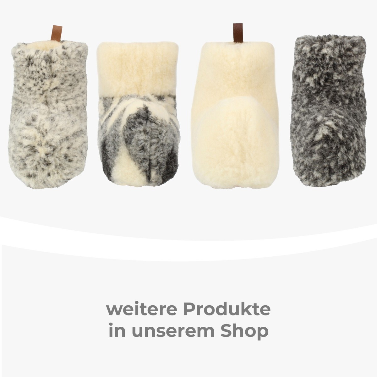 Hausschuhe Wollsocken Schafwolle Damen Herren Grau Leder 36-46 Filsko Nordkapp