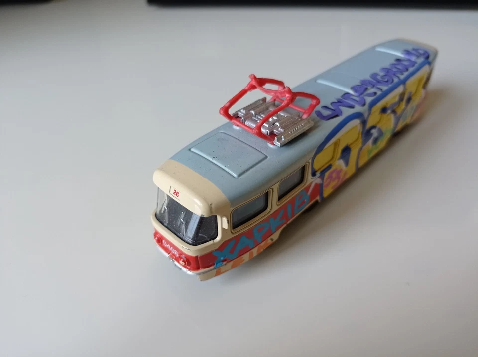 TRAM Tatra T3 Car Toy Metal USSR SOVIET 1:87 . length 7"/17cm - Image 2 of 4