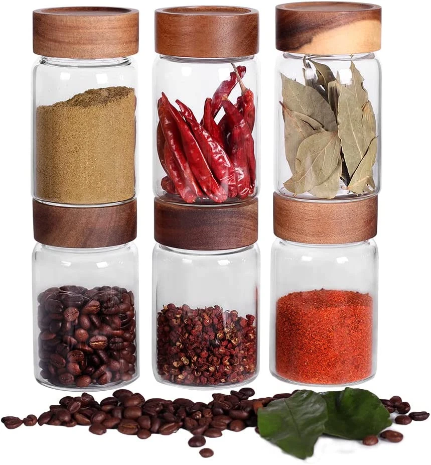 Mini Spice Jars, Empty Spice Bottles With Holes, Seasoning Glass