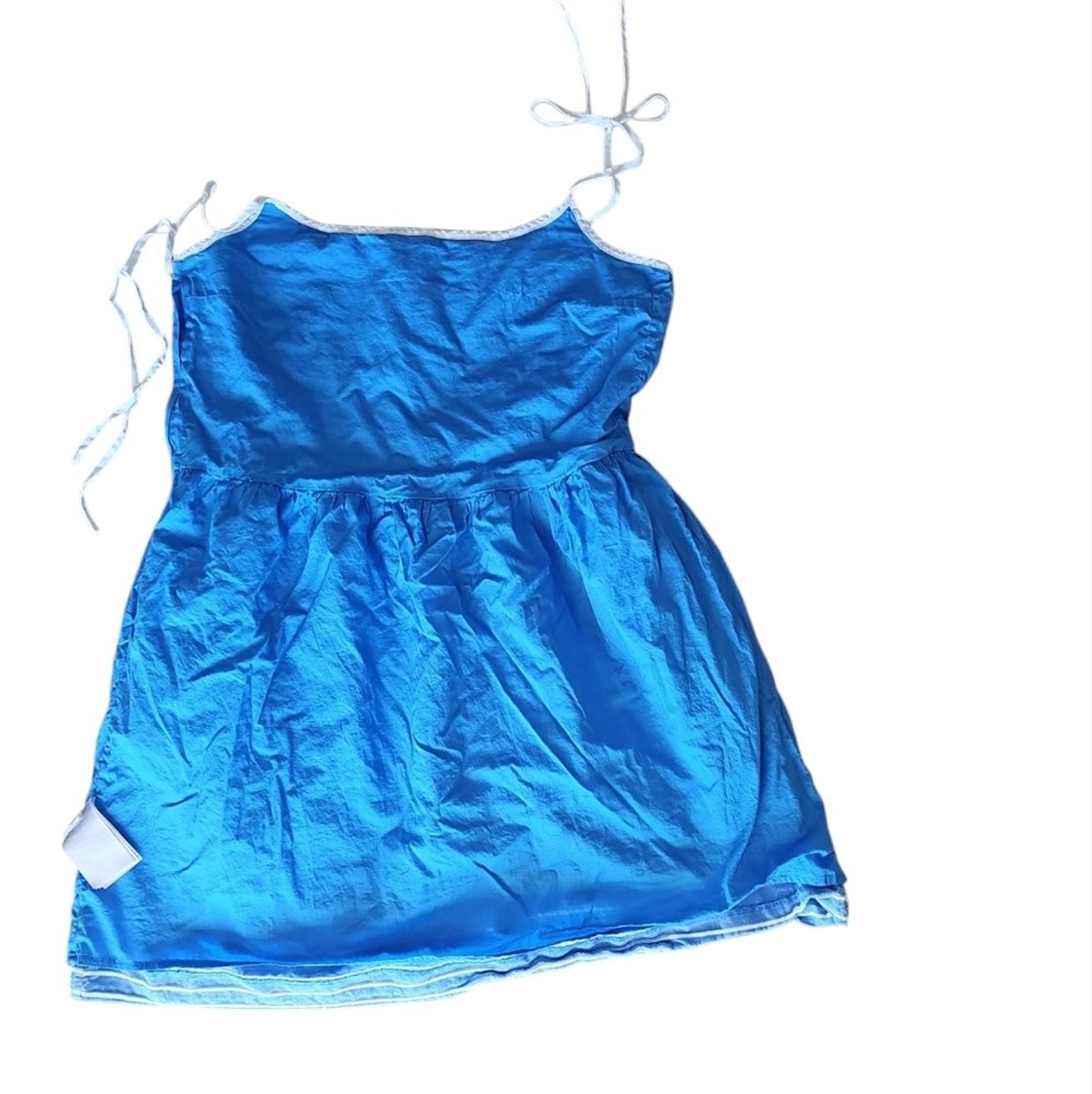 Gap Linen Spaghetti Strap Fully Lined Striped Min… - image 6