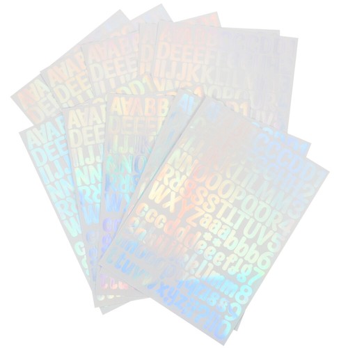 4 PCS Self Adhesive Alphabet Stickers Numbers and Letters Sticky Vinyl Decals - 第 7/12 張圖片