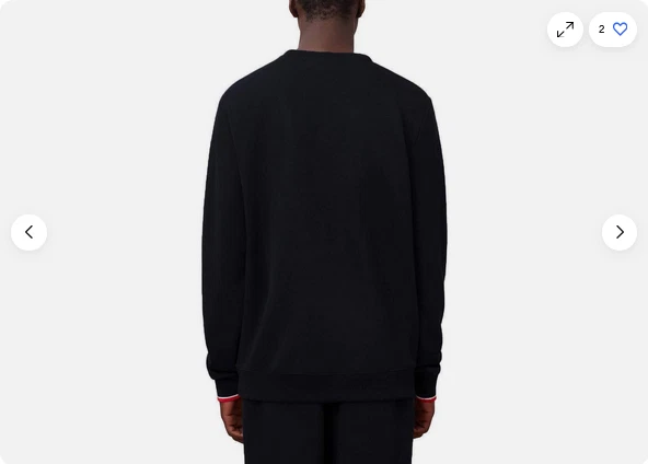 Fila Men's French Terry Crew Neck Sweatshirt(Black L)NWOT - Image 2 of 2