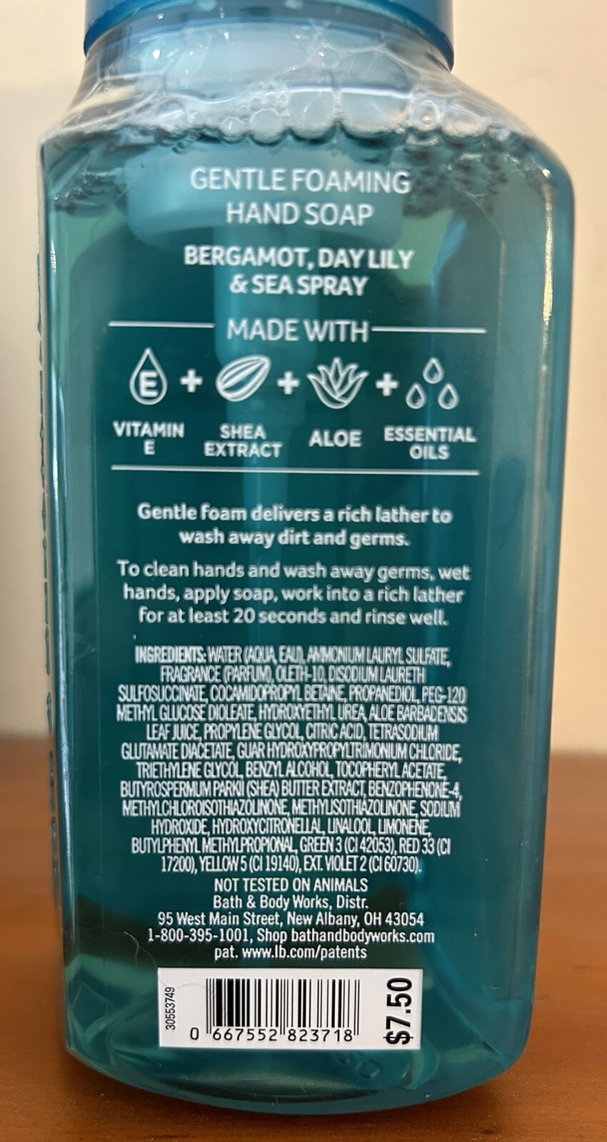 Bath and Body Works Turquoise Waters Foaming Hand Soap - 8.75 fl oz - Lot of 3