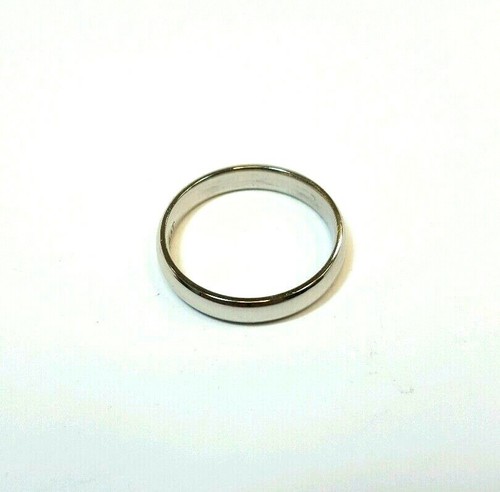 PLAIN MENS PLATINUM WEDDING BAND RING 6.5 GRAMS MANS SIZE 8 1/2 - Picture 2 of 3