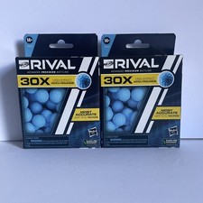 2 NEW SEALED Nerf Rival 30X High Impact Accu-Rounds Refills Blue - Hasbro