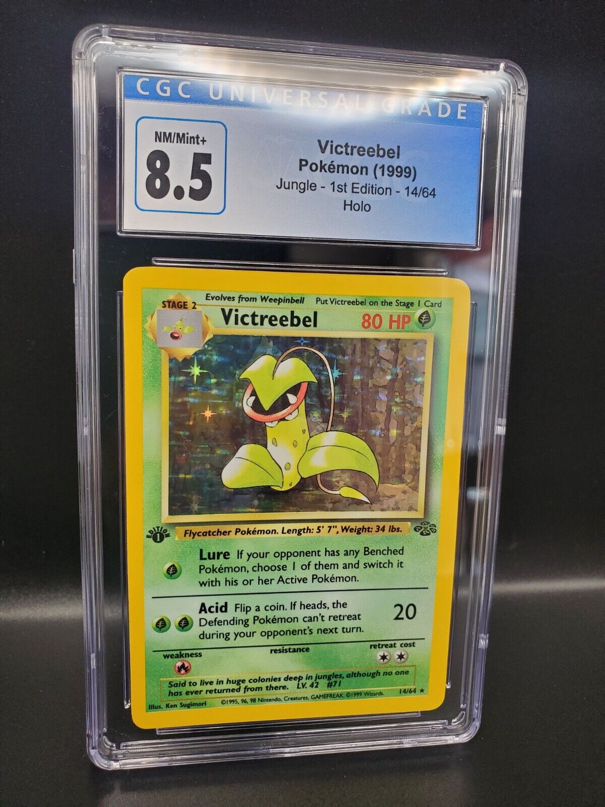 Carta Antiga Pokemon Victreebel 14/64 Holo Rare Jungle Original Card