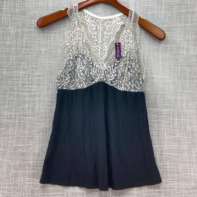 Adore Me Chesney Camisole Top Womens Medium Style# 577 Black New