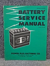 1976 Vintage Power Plus Batteries Battery Service Manual