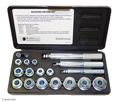19-PC BEARING / SEAL DRIVER KIT   installer tool mechanic tools automotive set