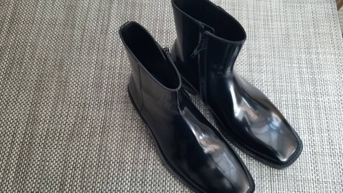 New Men's Balenciaga Black Patinated Leather Boots | eBay New Men's Balenciaga Black Patinated Leather Boots | eBay