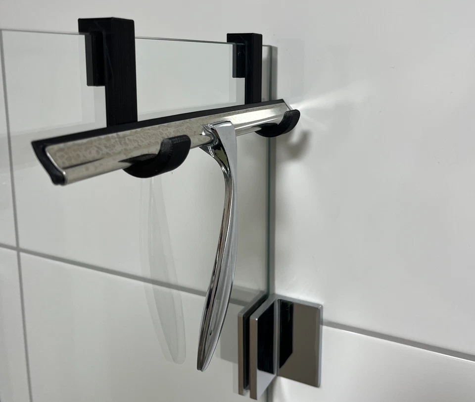 Set 4 x Handtuchhalter für Glasduschkabine - Haken für Glasdusche Glasduschwand - Bild 3 von 4