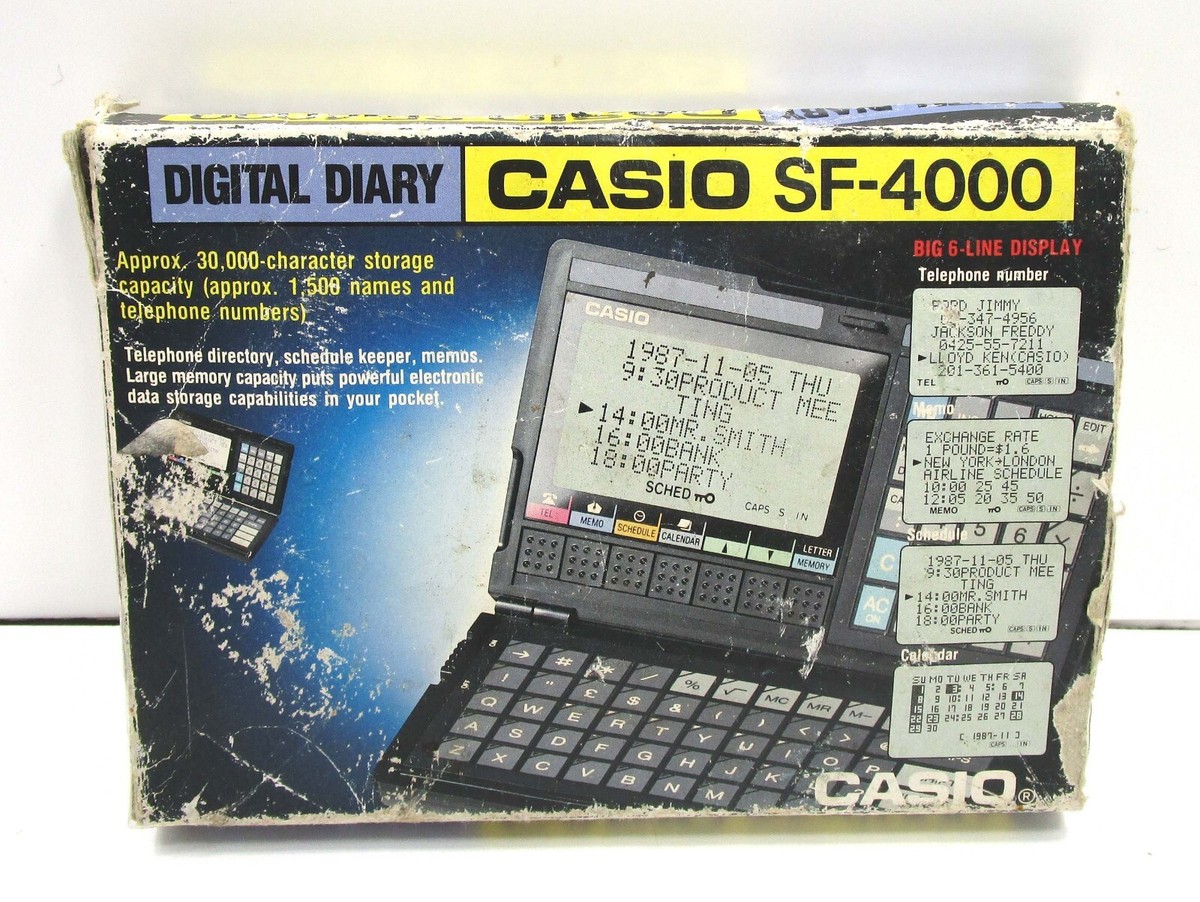 Vintage CASIO SF-4000 Digital Diary | eBay