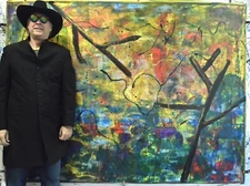 Mark Little Original ￼Professional Painting 84”X62” (7 Foot) Abstract Modern XL