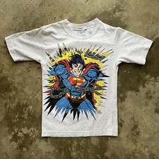 Vintage 90s DC Comics 1994 Superman T Shirt Kids Youth Medium 10-12 Made in USA