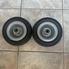 2 Pack Tire Wheels 4.2.50-4 Solid 8” PU Run Flat Free Tubeless