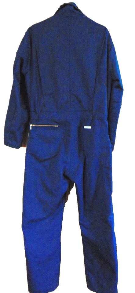 WALLS MENS BLUE COTTON POLYESTER COVERALLS MECHANIC,CARPENDER WORK UNIFORM~M - Image 3 of 4