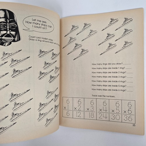 VTG Star Wars Return of the Jedi Reading and Writing & Math ROTJ Workbooks 1983 - Picture 8 of 20