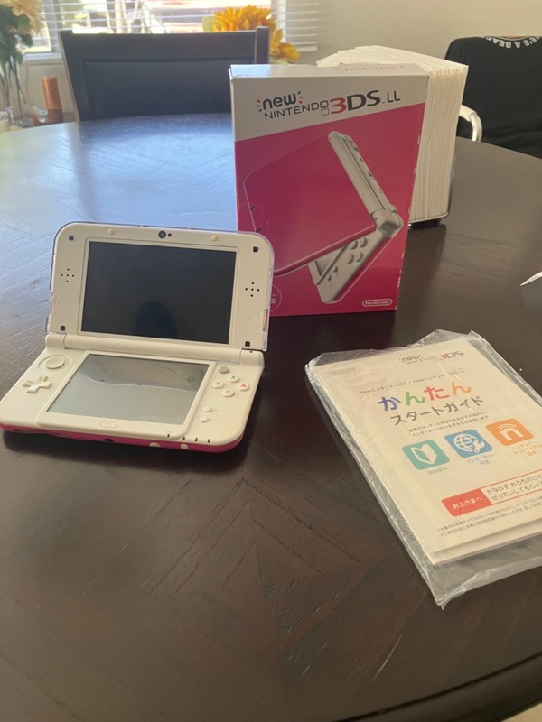 new nintendo 3ds xl pink white