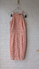 Wedding guest Vince Camuto Pink lace knee length sleeveless Size 0 dress