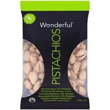 Wonderful Pack of 8 x 125g Pistachios Roasted Salted