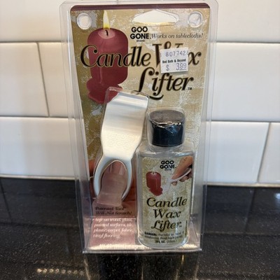 Goo Gone Candle Wax Lifter Cleaner & Scraping Tool 2oz Works on Tablecloths NOS