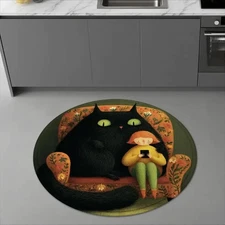 [1 Flannel Floor Mat,Picture Book Sharing Session Theme,New Media Day Floor Mat,