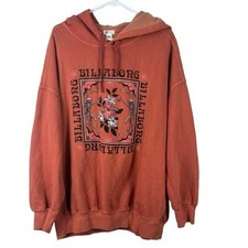 NEW Billabong Women  s Rhythm Hooded Sweatshirt Size Large Streetwear