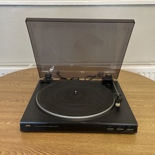 JVC AL-E58BK Record Player Turntable Black - Working