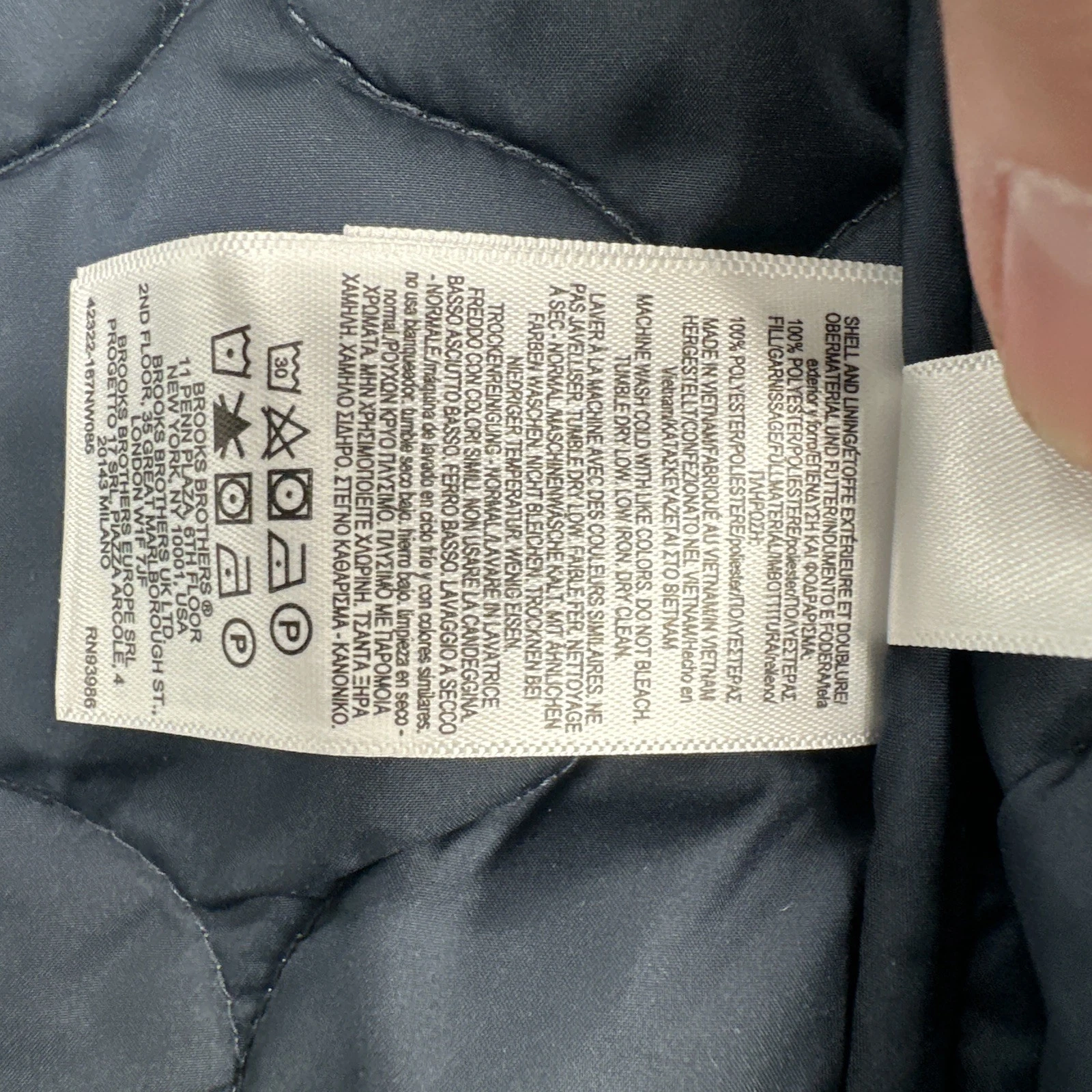 NWT Brooks Brothers Thermore Insulated Onion Quilted Jacket Medium Green NWT image 14