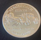 Old West Stagecoach 1oz .999 Fine Silver Round, Breaks into 4 Bullion Pieces