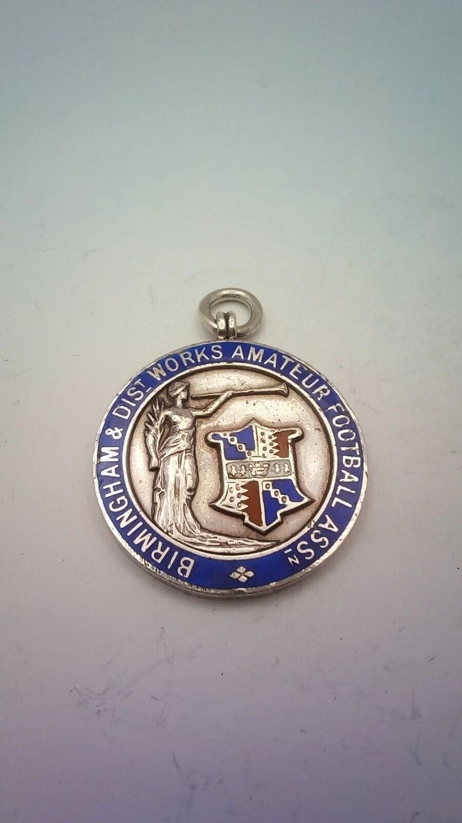 ANCIENNE MEDAILLE ARGENT Massif Signee L Coudray La Victoire Discobole
