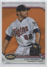 2012 Topps Finest Orange Refractor 65/99 Liam Hendriks #77 00ab