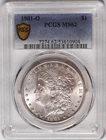 1901 O New Orleans Morgan Silver Dollar PCGS Gold Shield $1 MS62 Mint State Tone