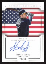 2016 PANINI NATIONAL TREASURES STEVEN SOUZA MI-ST MINT MADE IN USA AUTOGRAPH