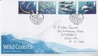 GB ROYAL MAIL FDC COVER 2021 WILD COASTS USED STAMP EX SHEET HANDWRITTEN