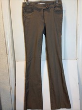 Have Brown Small 26x30 Stretch Flare Leg Office Women's Trousers