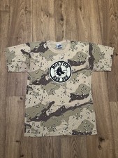 Vintage Y2K Boston Red Sox Baseball Camo T Shirt Men’s Size L MLB